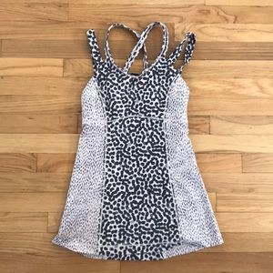 Lululemon happy strappy cheetah tank luxtreme